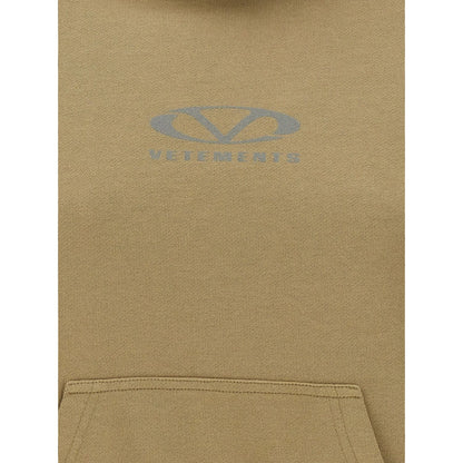 Vetements Beige Cotton Hoodie