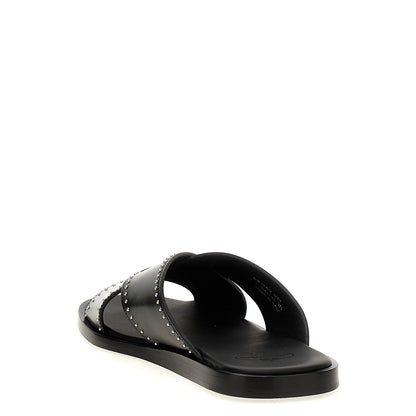 Church's Black Calf Leather Bos Taurus Slides