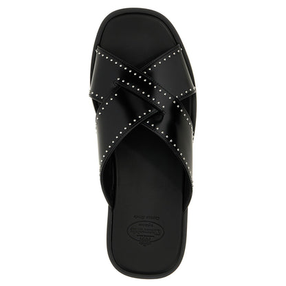 Church's Black Calf Leather Bos Taurus Slides
