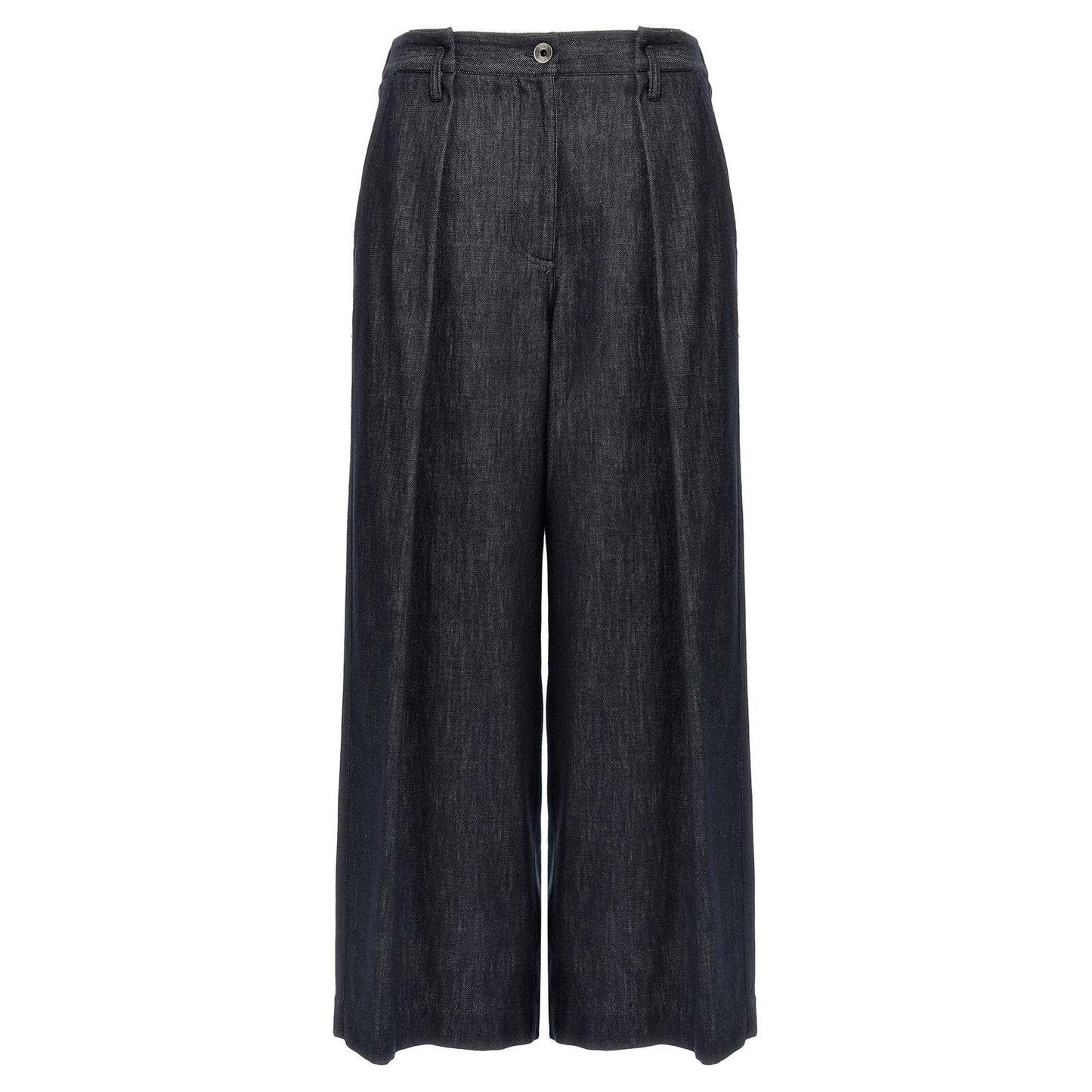 Brunello Cucinelli Blue Cotton Casual Pants