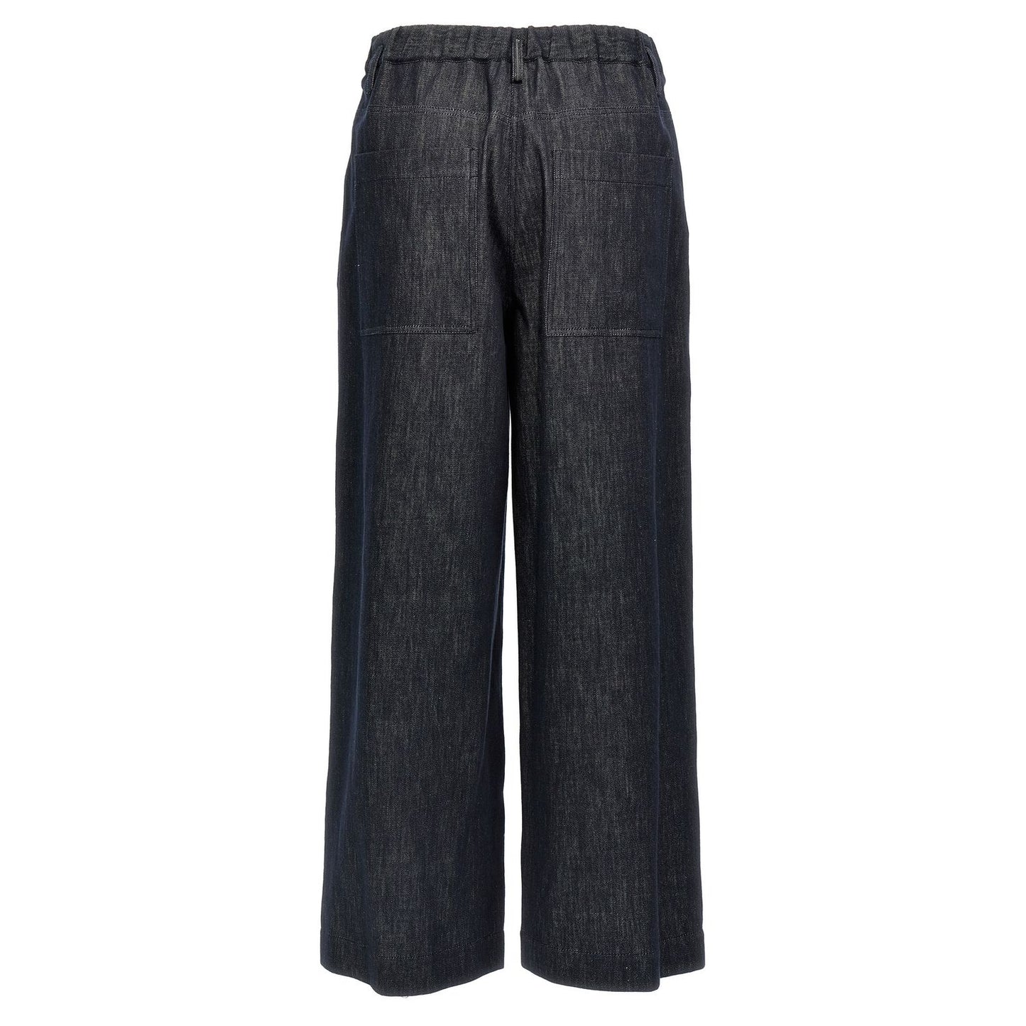 Brunello Cucinelli Blue Cotton Casual Pants