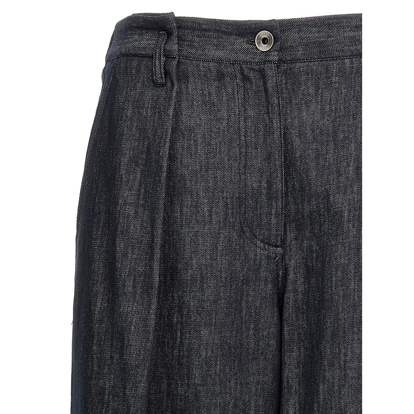 Brunello Cucinelli Blue Cotton Casual Pants