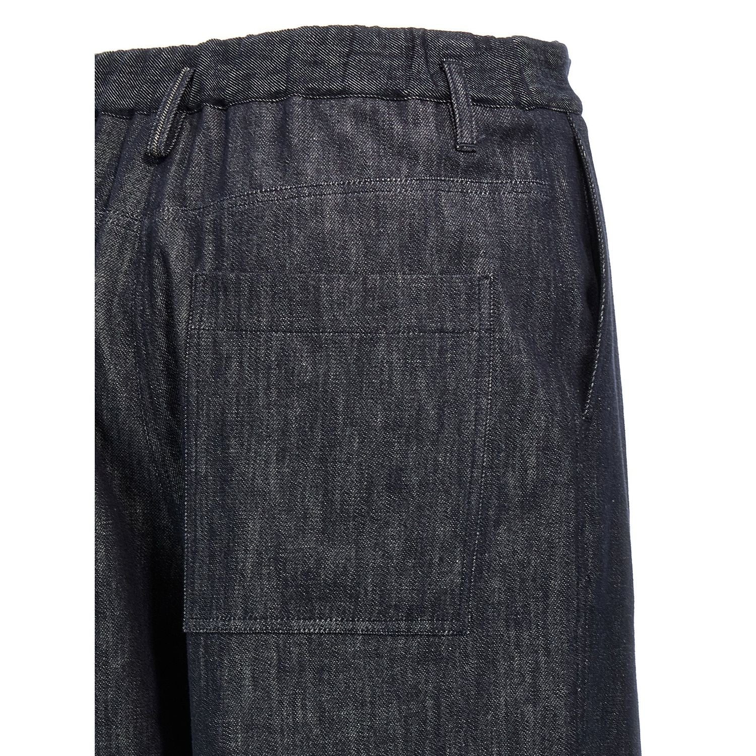 Brunello Cucinelli Blue Cotton Casual Pants