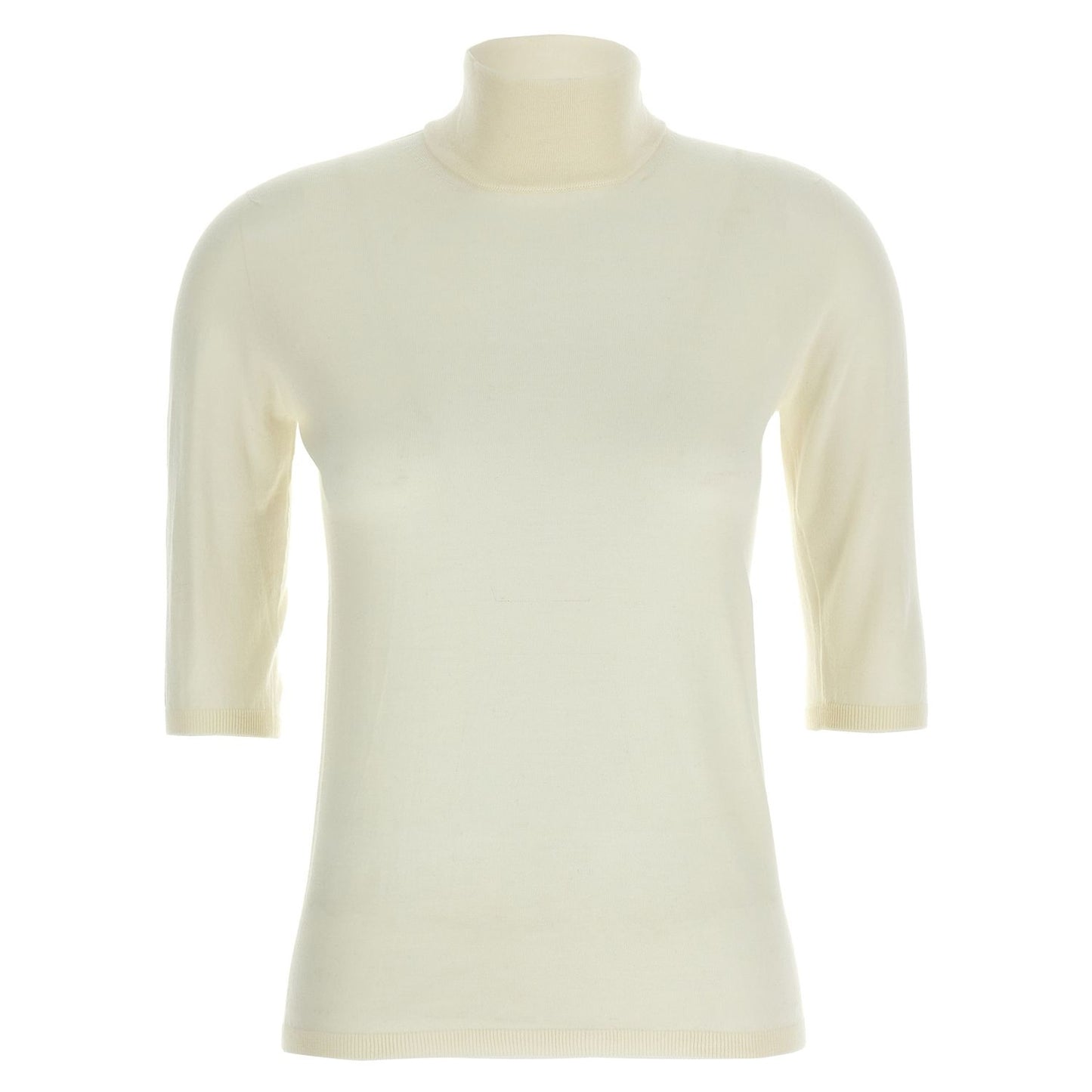 Max Mara White Virgin Wool Cardigan