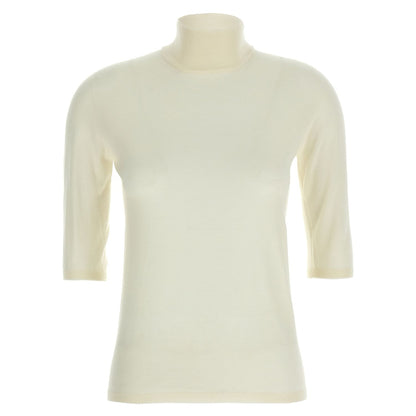 Max Mara White Virgin Wool Cardigan