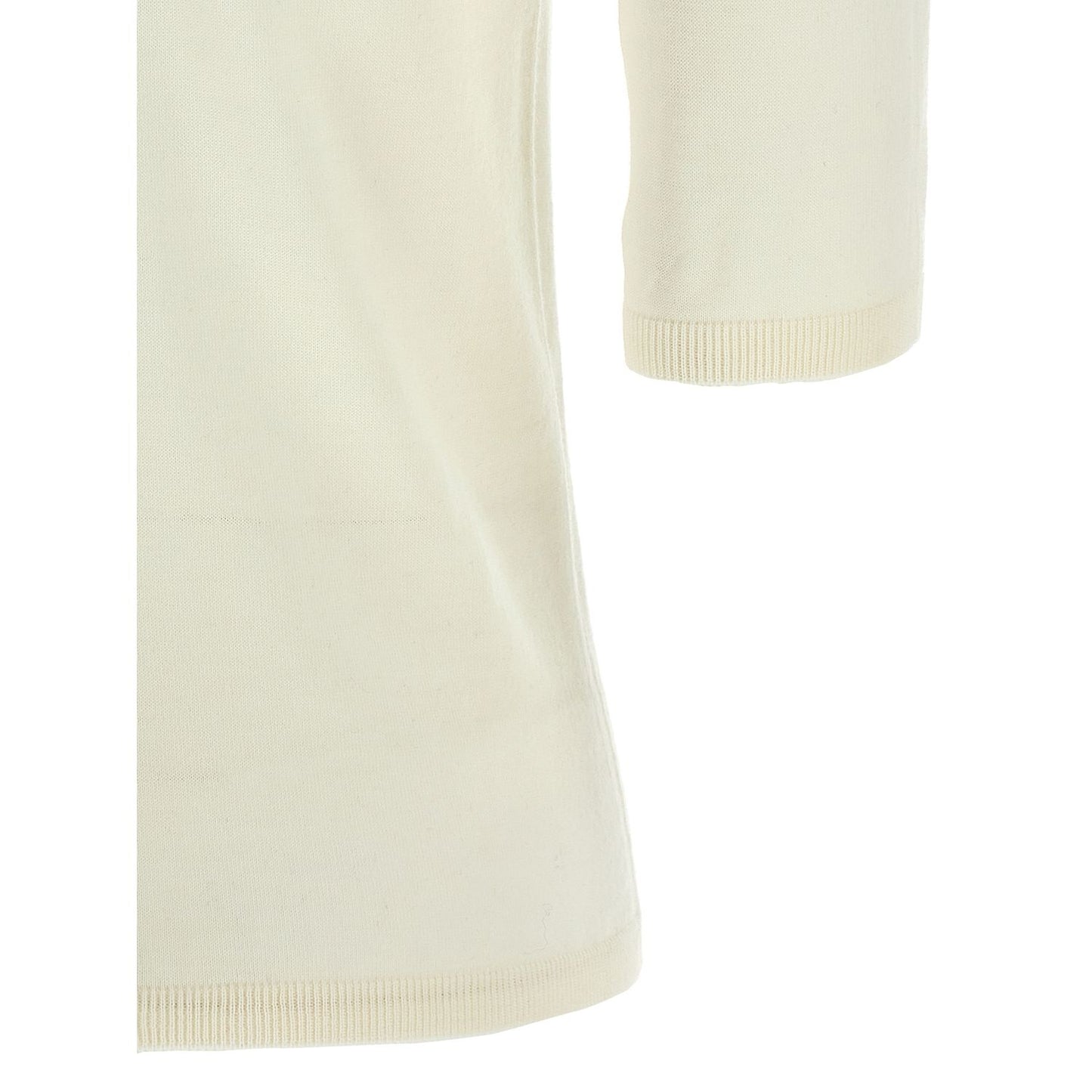 Max Mara White Virgin Wool Cardigan