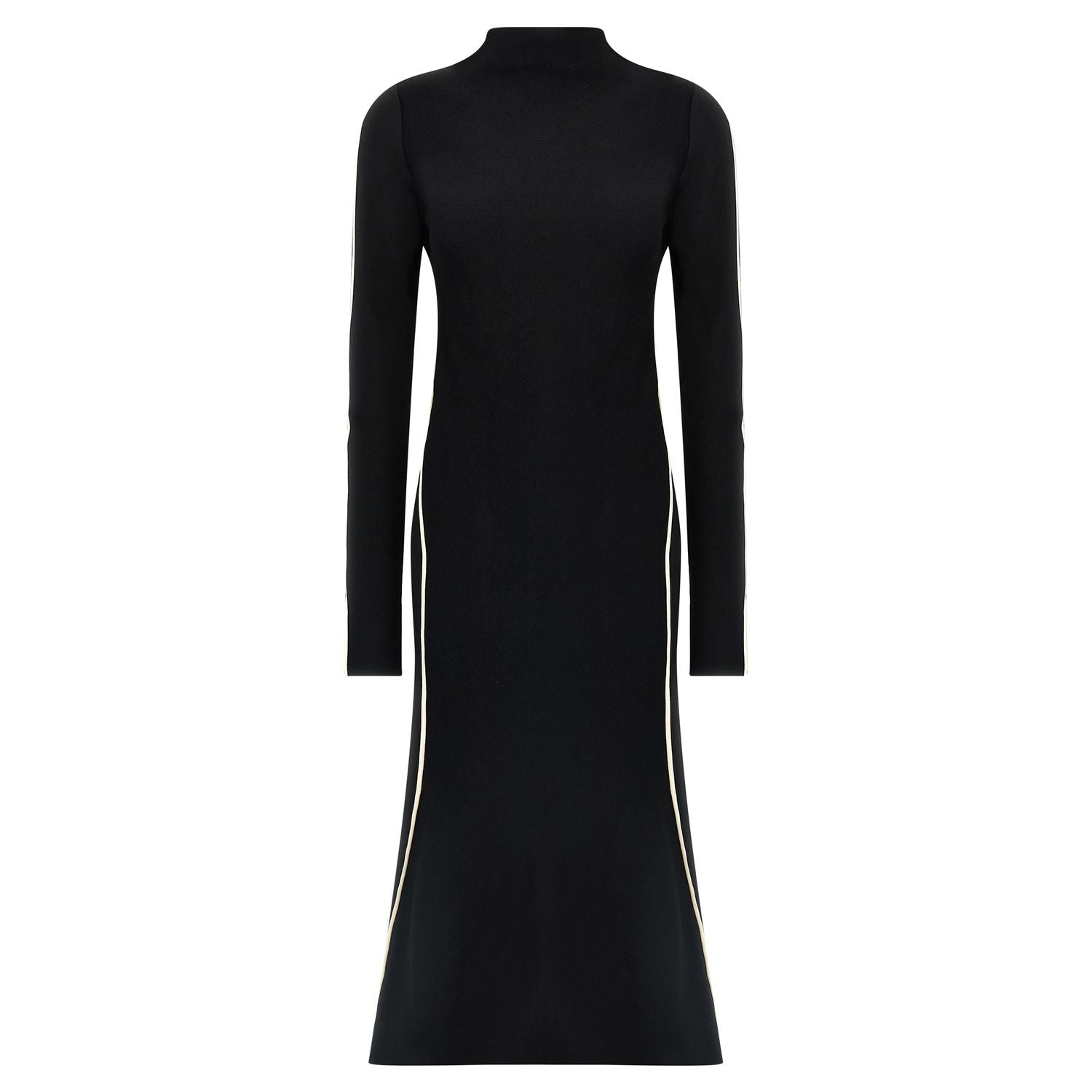 Sportmax Bicolor Viscose Midi Dress