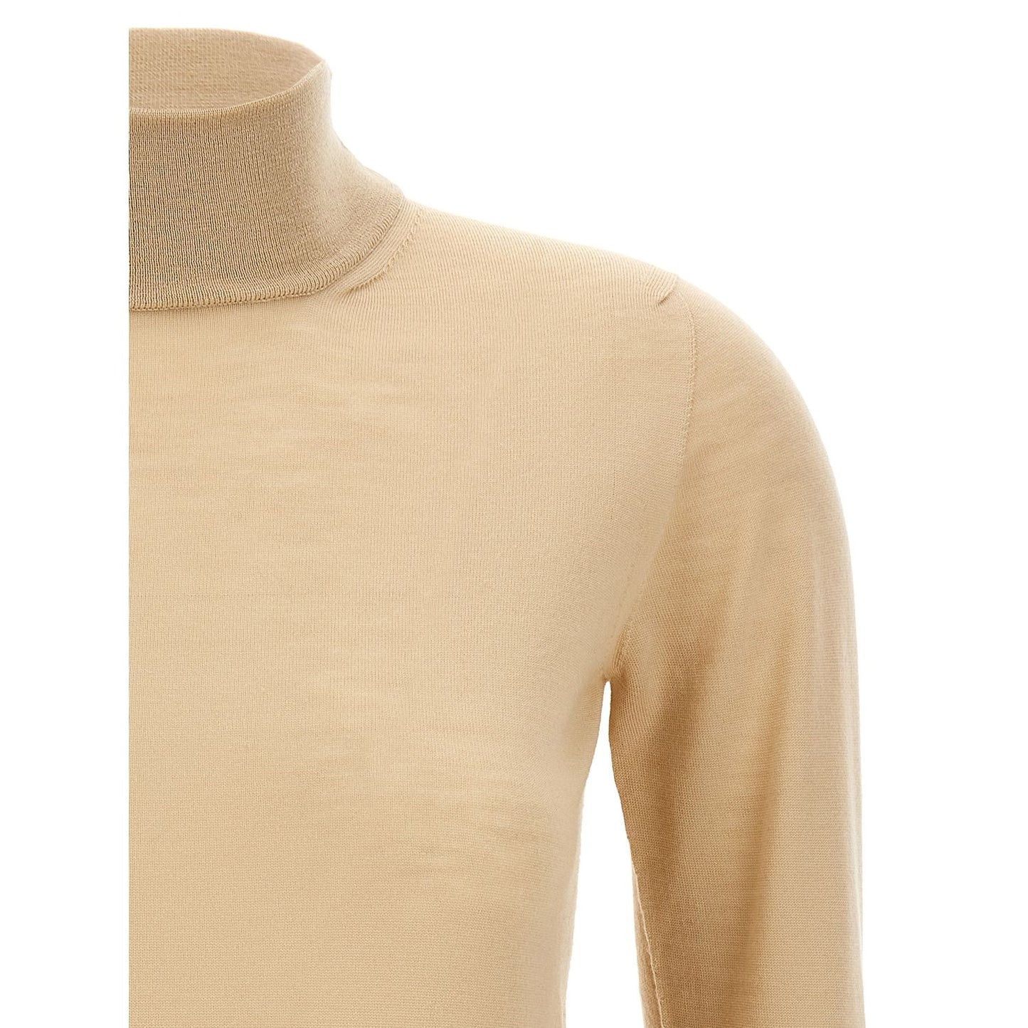 Max Mara Beige Virgin Wool Cardigan