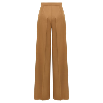 Max Mara Brown Virgin Wool Casual Pants