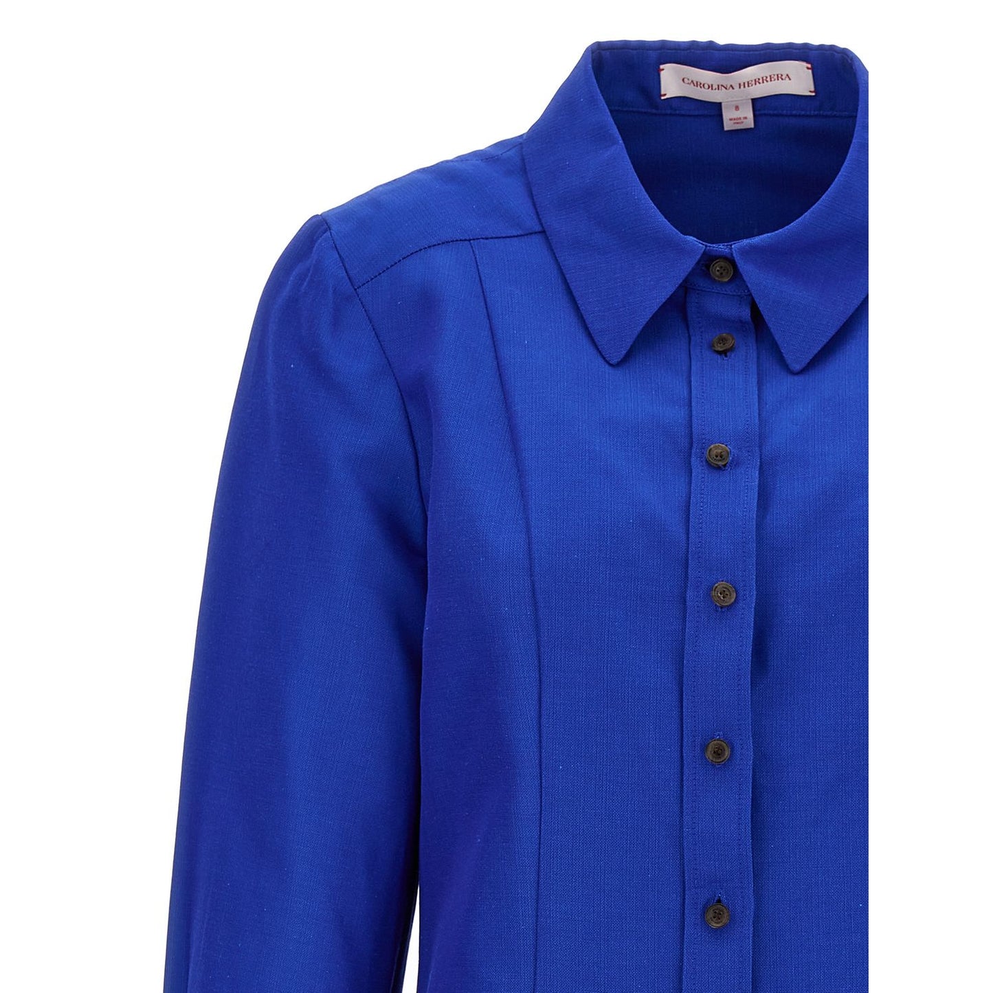 Carolina Herrera Blue Cotton Blouse