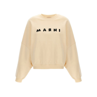 Marni White Cotton Sweatshirt