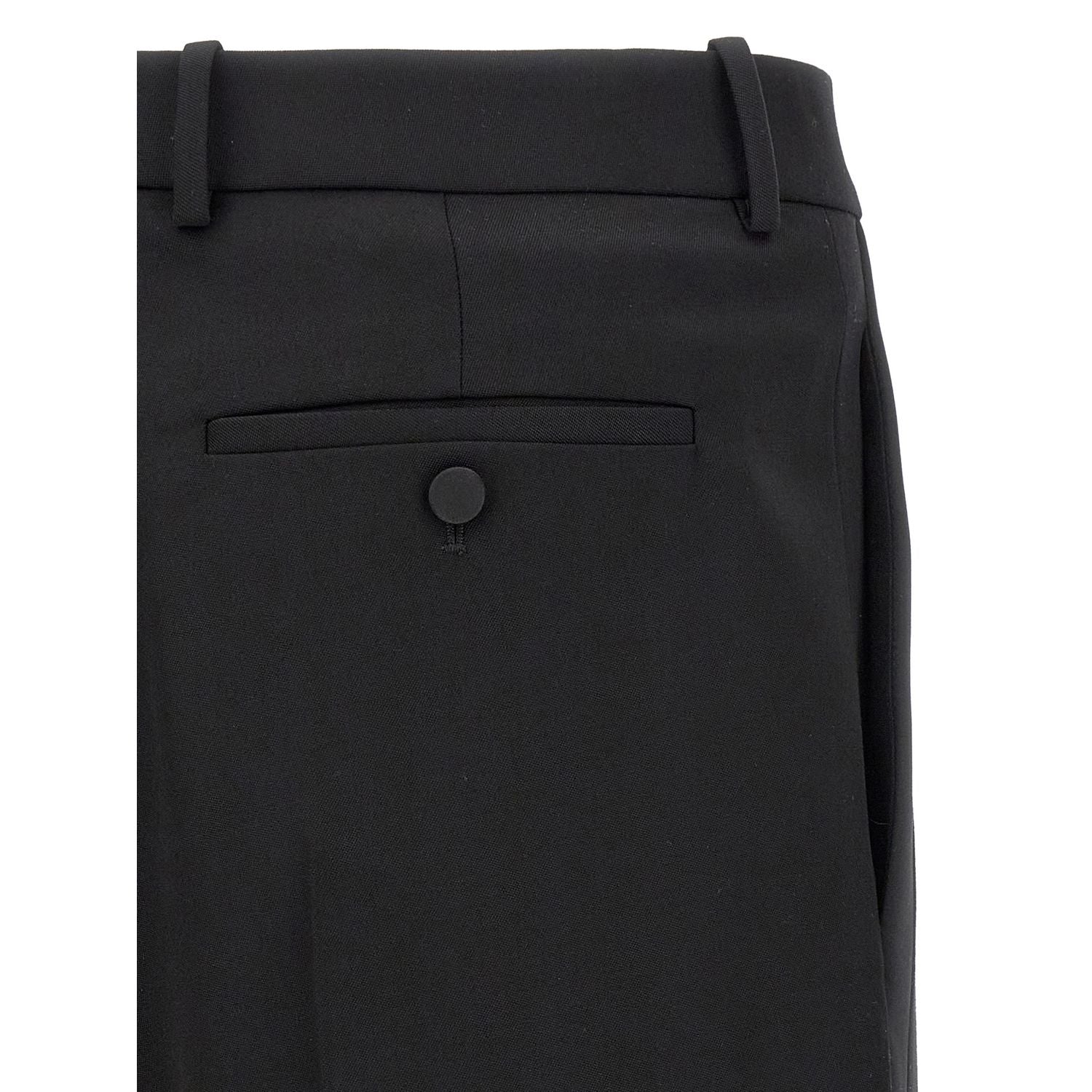 Saint Laurent Black Wool Dress Pants
