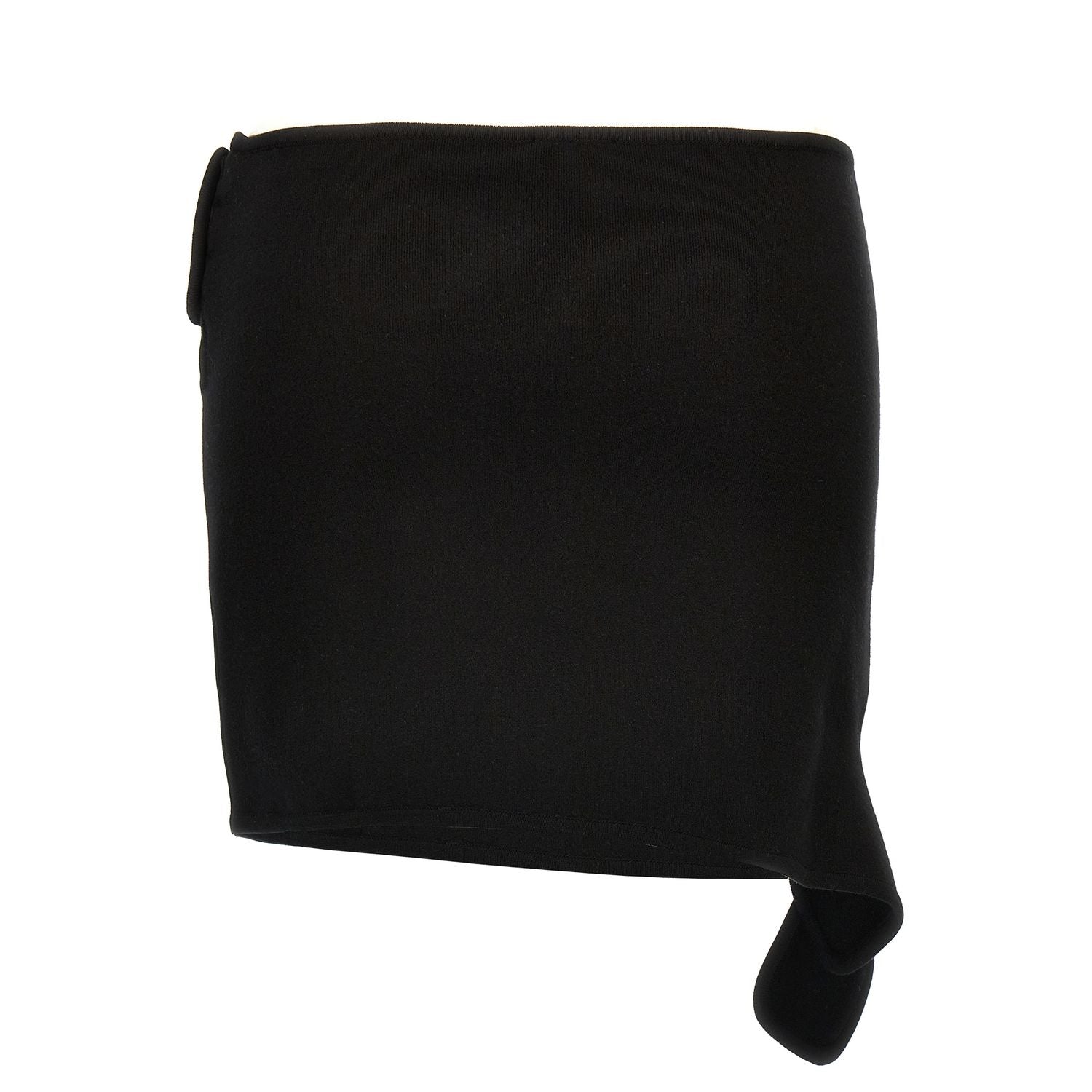 Courrèges Black Viscose Long Skirt