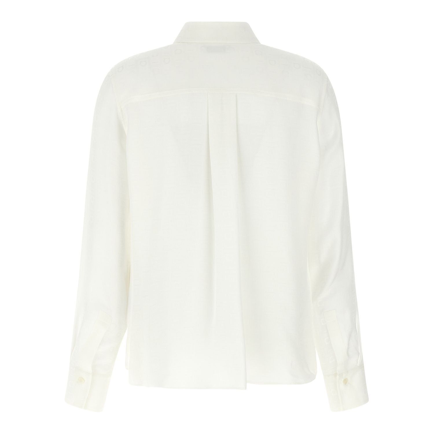 Ferragamo White Silk Blouse