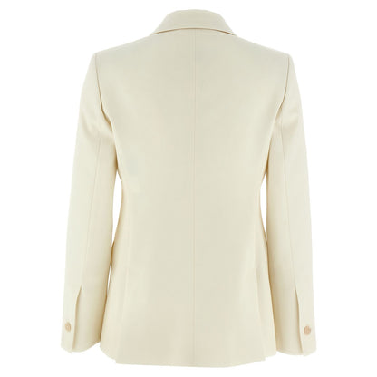 Max Mara White Virgin Wool Blazer