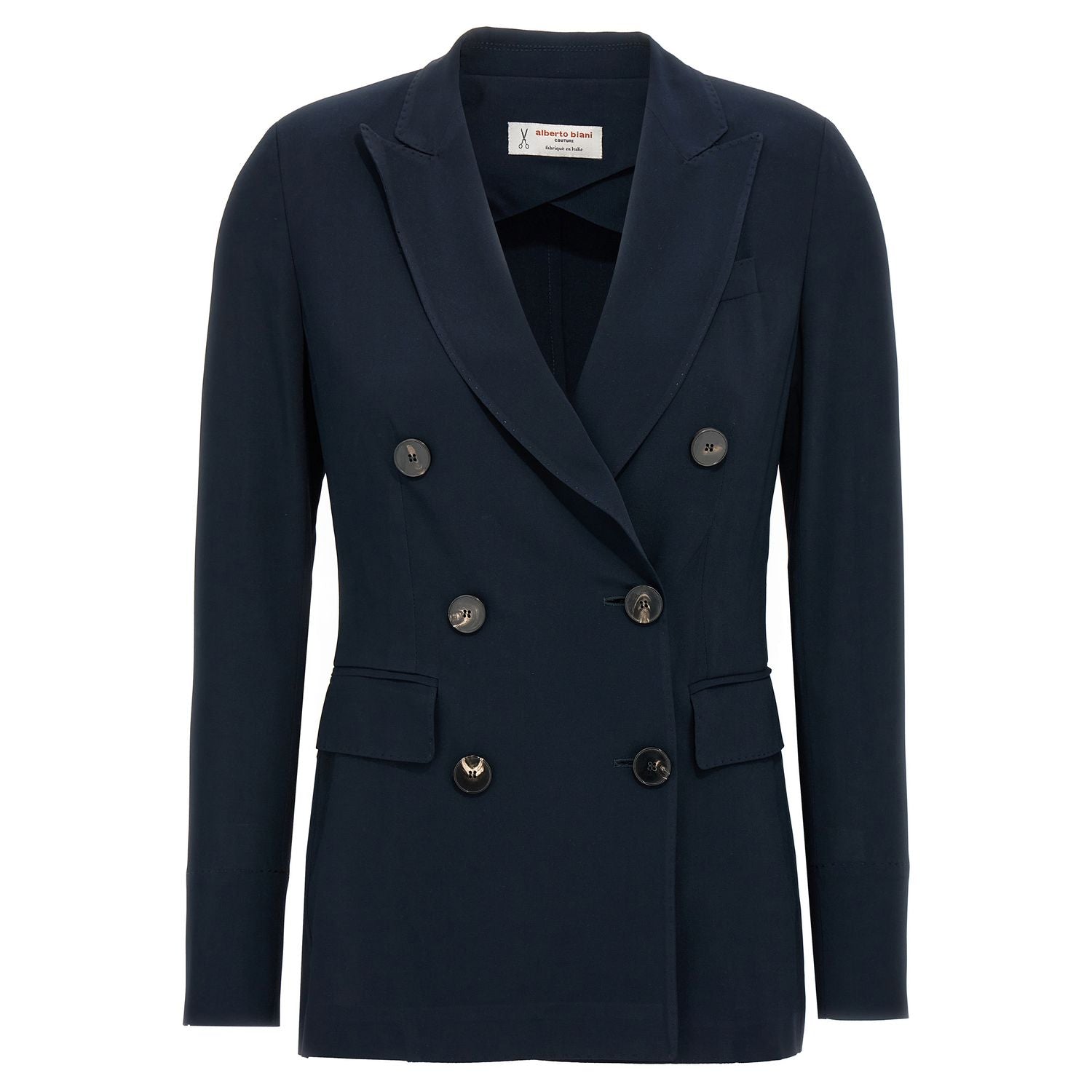 Alberto Biani Blue Viscose Blazer