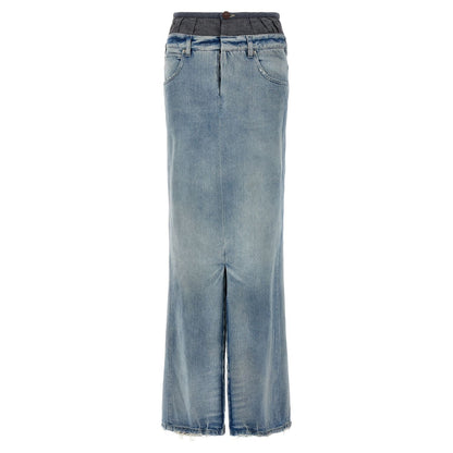Maison Margiela Multicolor Cotton Mini Skirt