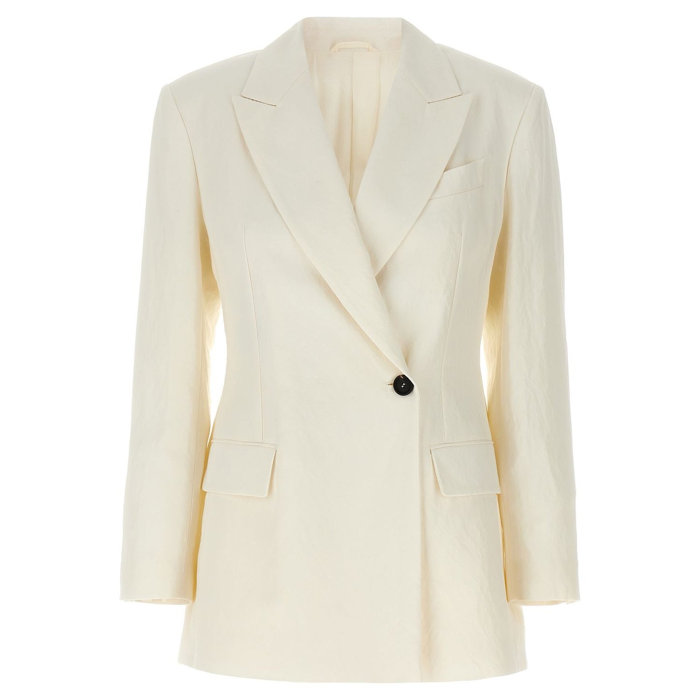Brunello Cucinelli White Straw Blazer