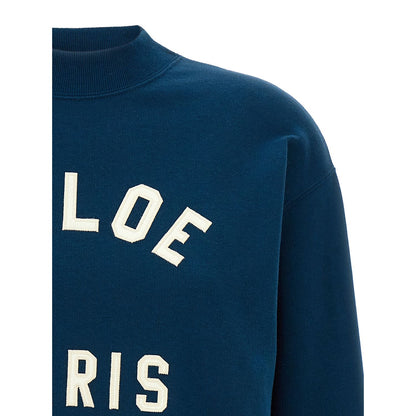 Chloé Blue Cotton Sweatshirt