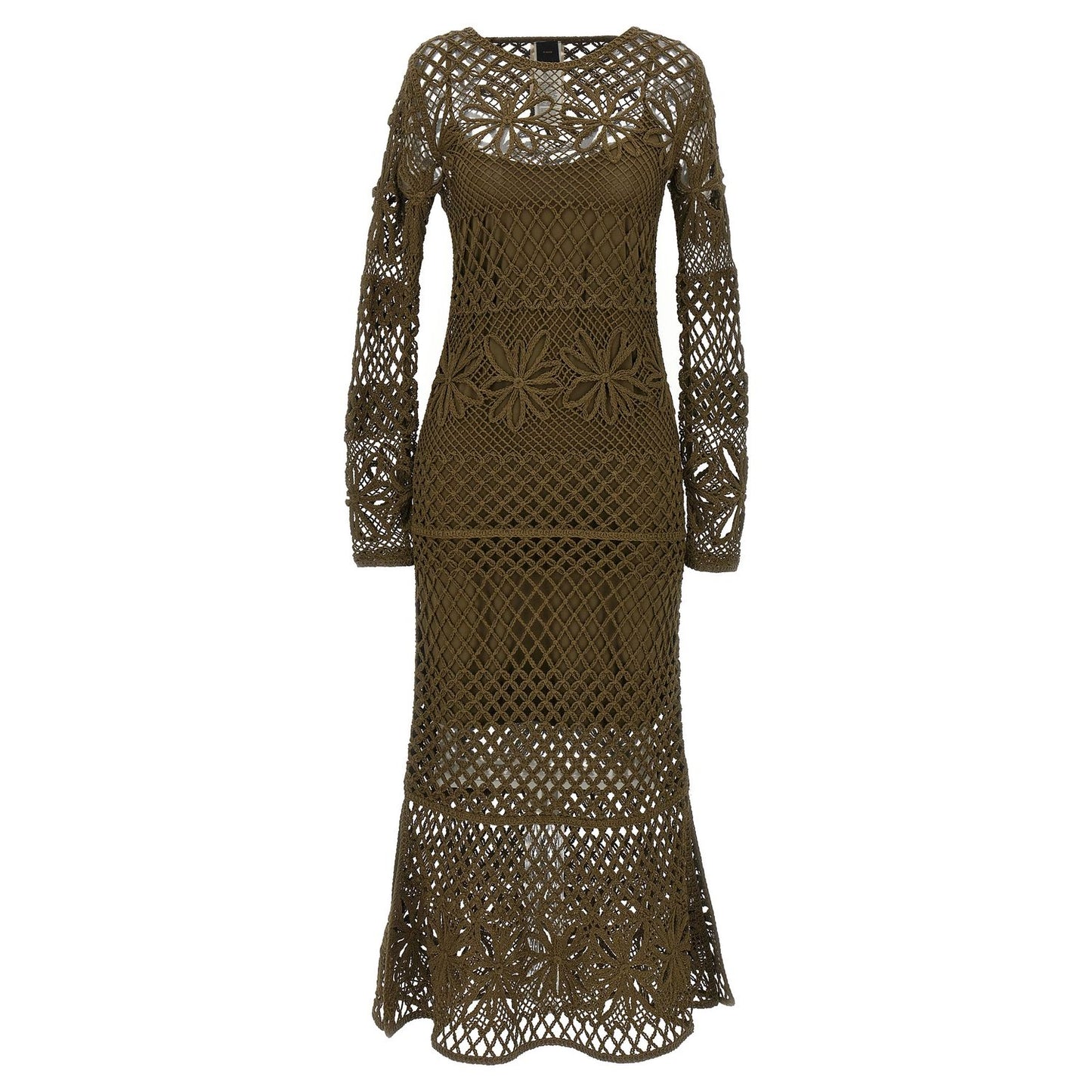 PINKO Bicolor Viscose Midi Dress