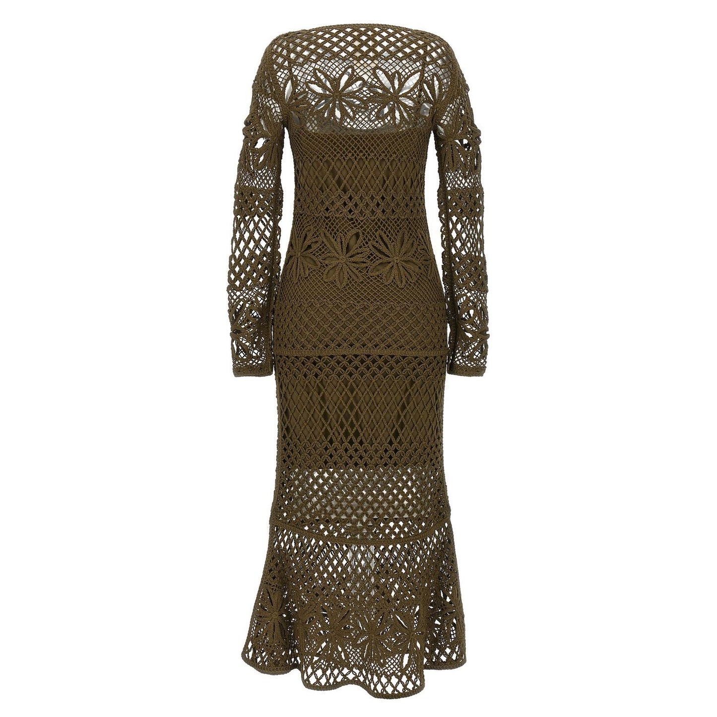 PINKO Bicolor Viscose Midi Dress