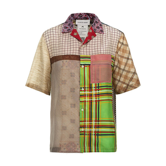 Marine Serre Multicolor Silk Blouse