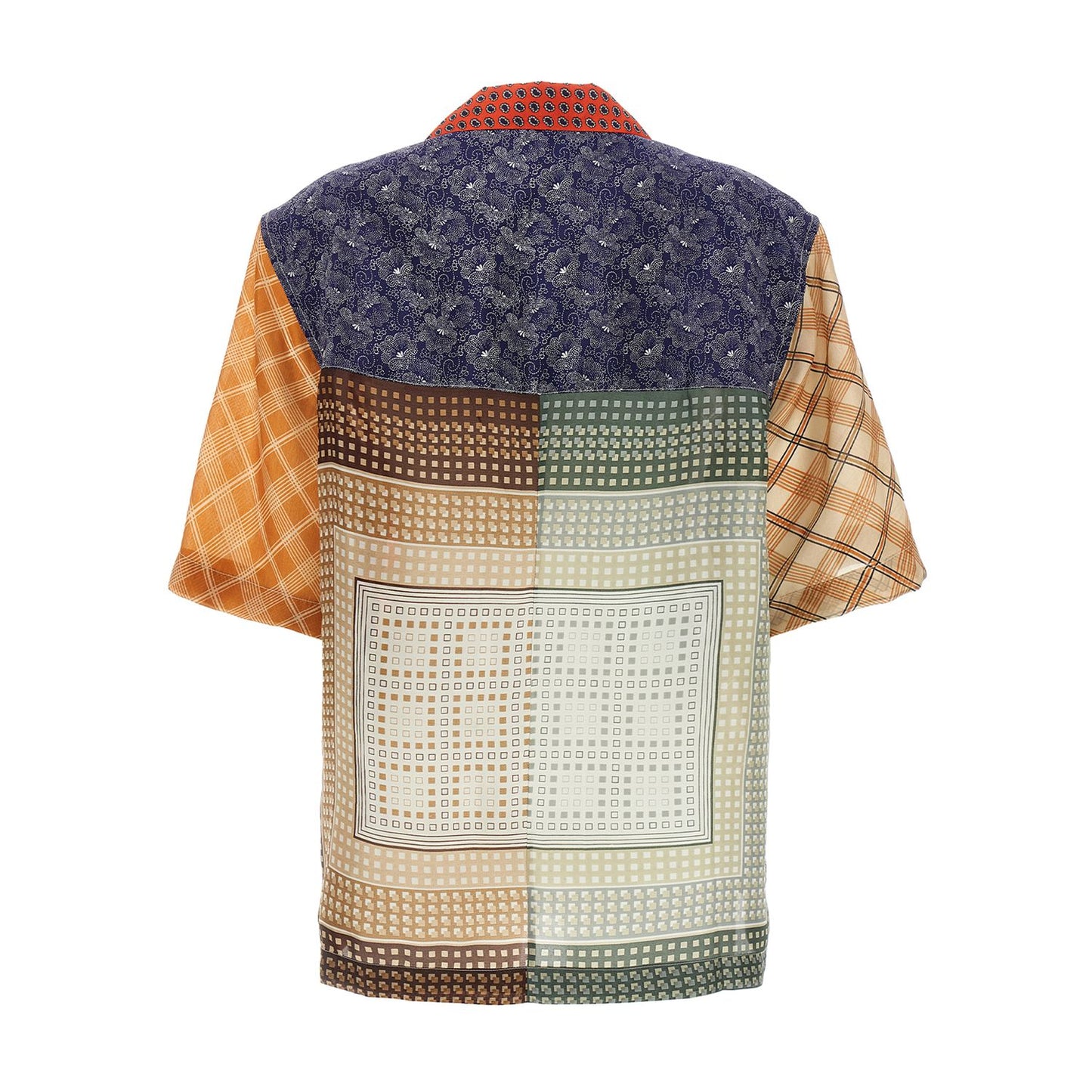 Marine Serre Multicolor Silk Blouse
