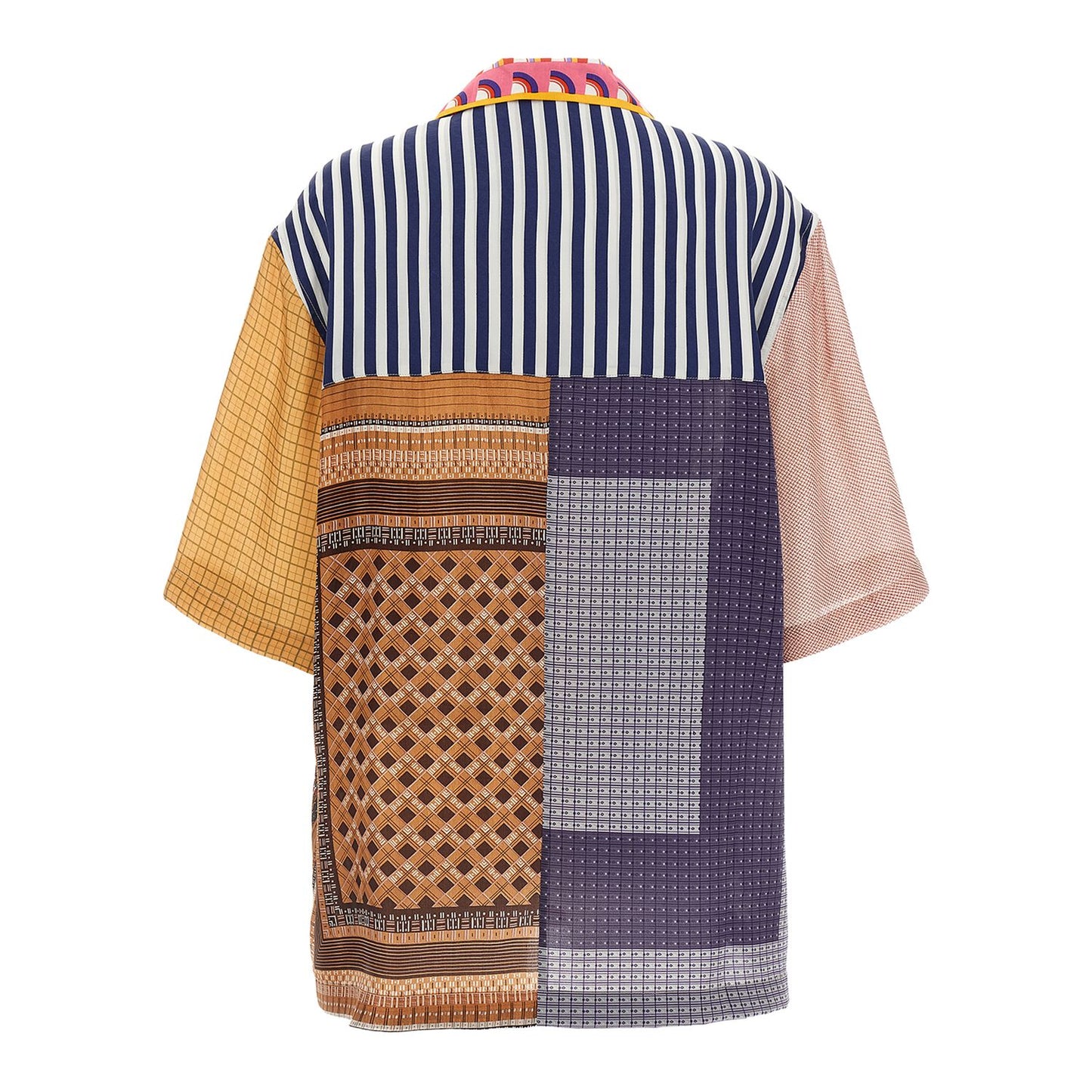 Marine Serre Multicolor Silk Blouse