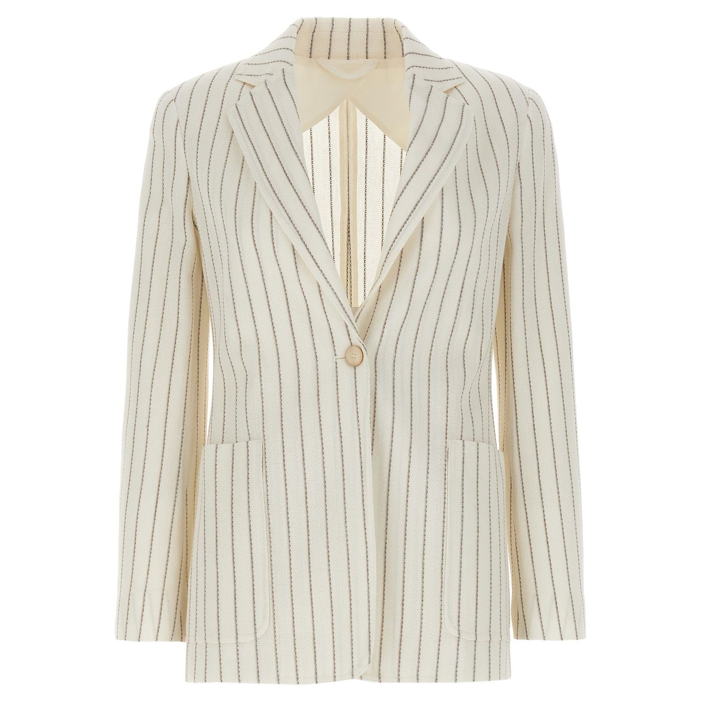 Max Mara White Cotton Blazer