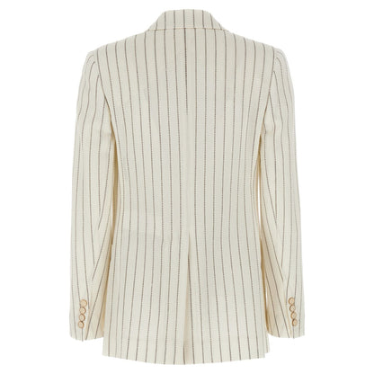 Max Mara White Cotton Blazer