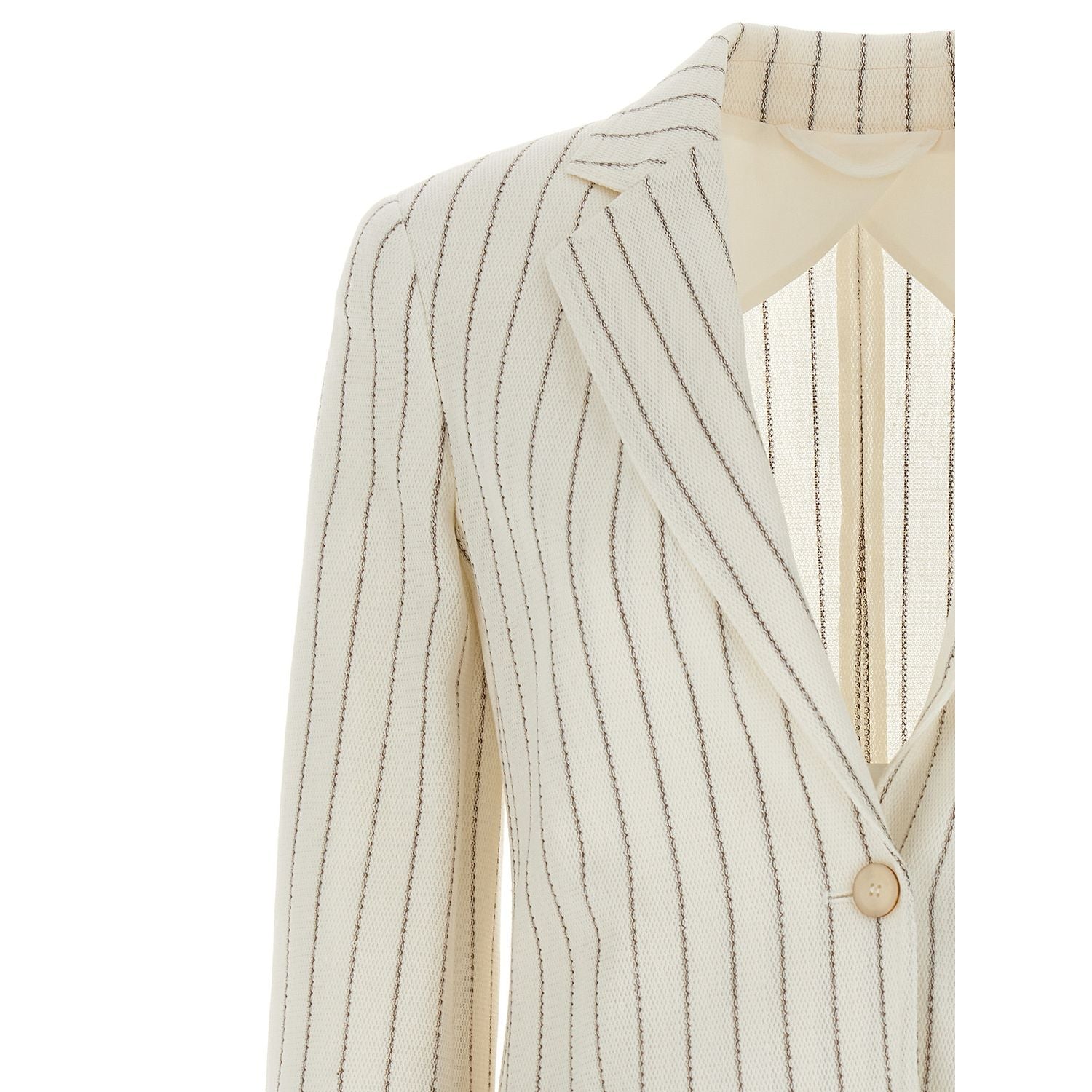 Max Mara White Cotton Blazer