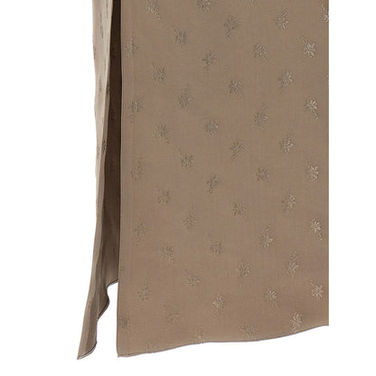 Fendi Gray Silk Midi Dress