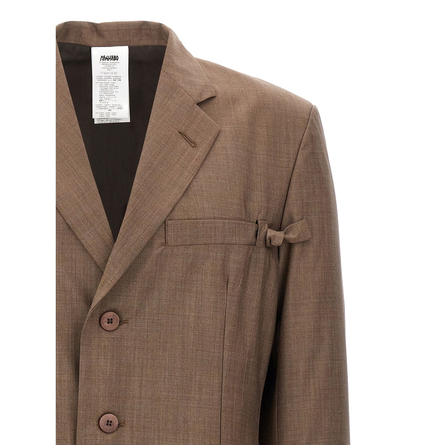 Magliano Brown Virgin Wool Blazer