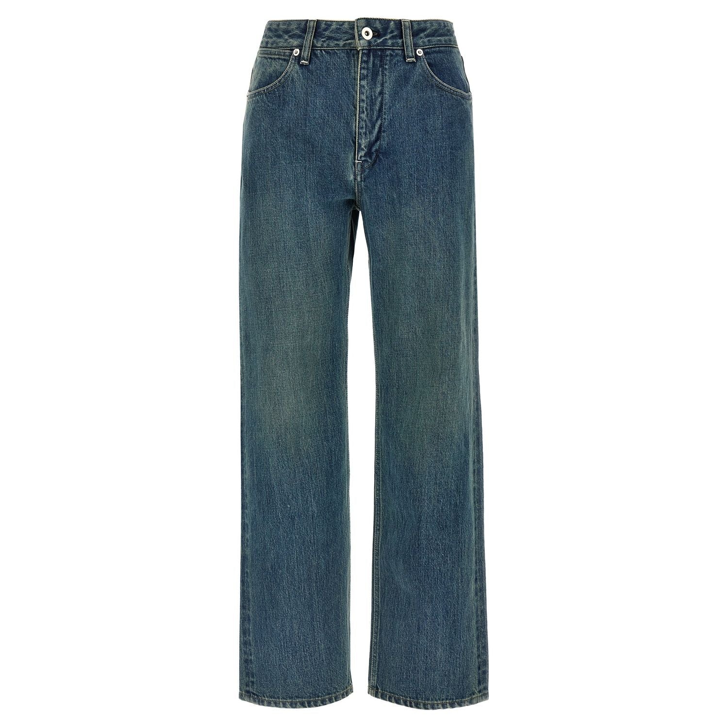 Jil Sander Blue Cotton Slim Fit Jeans