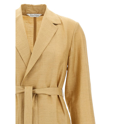 Max Mara Beige Fluorofiber Coat