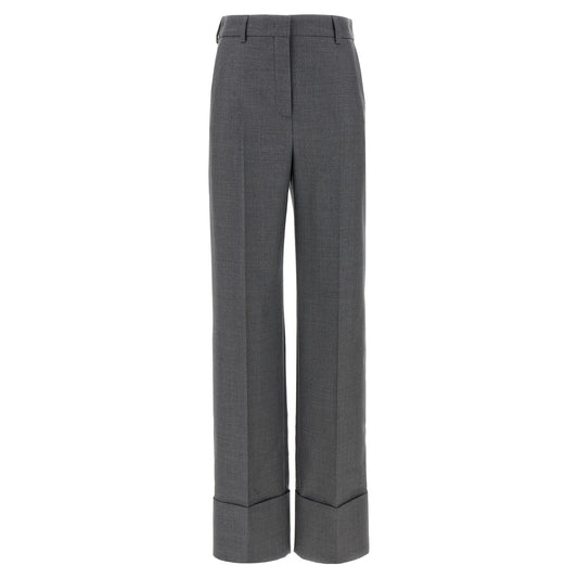 Valentino Garavani Gray Virgin Wool Dress Pants