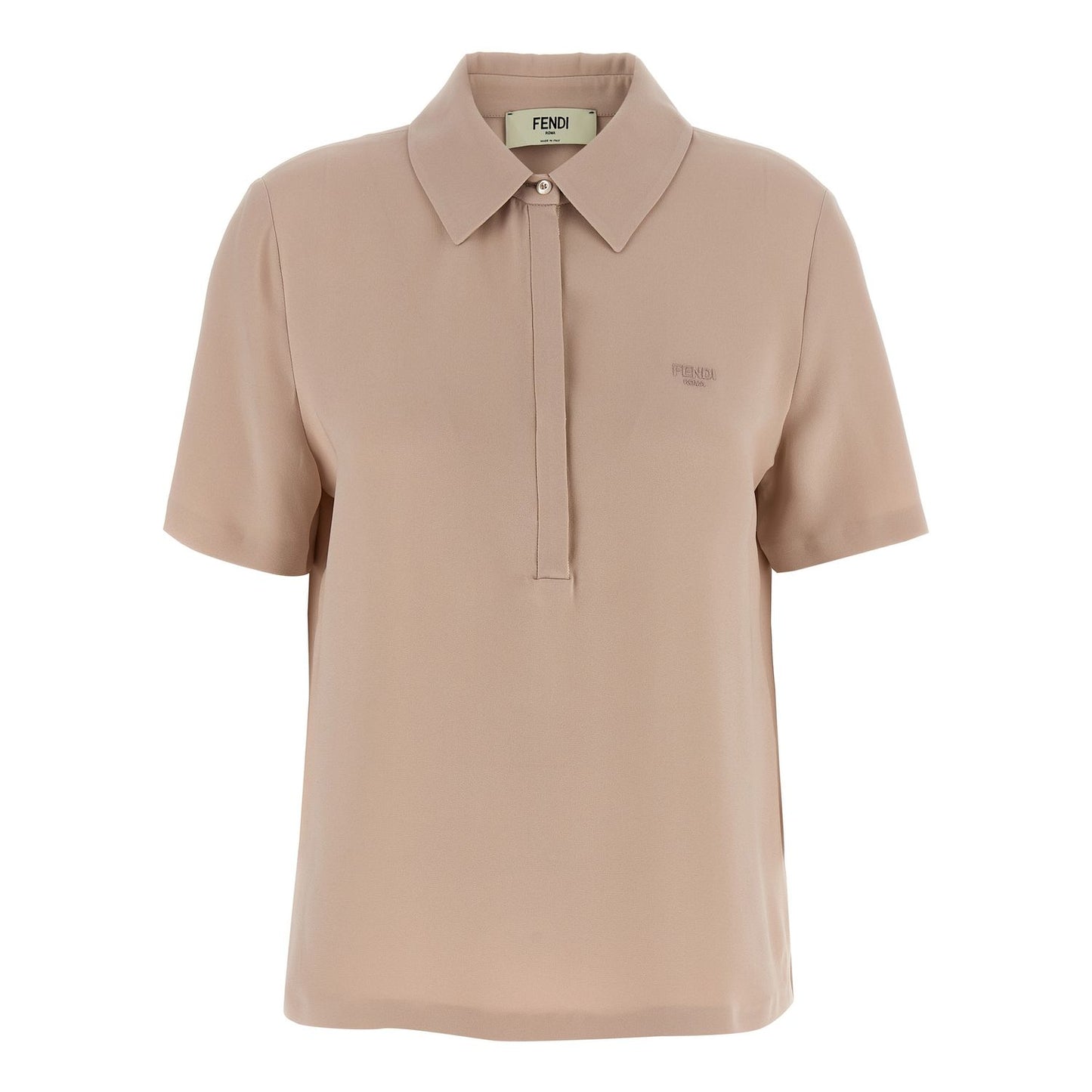 Fendi Multicolor Silk Polo Shirt