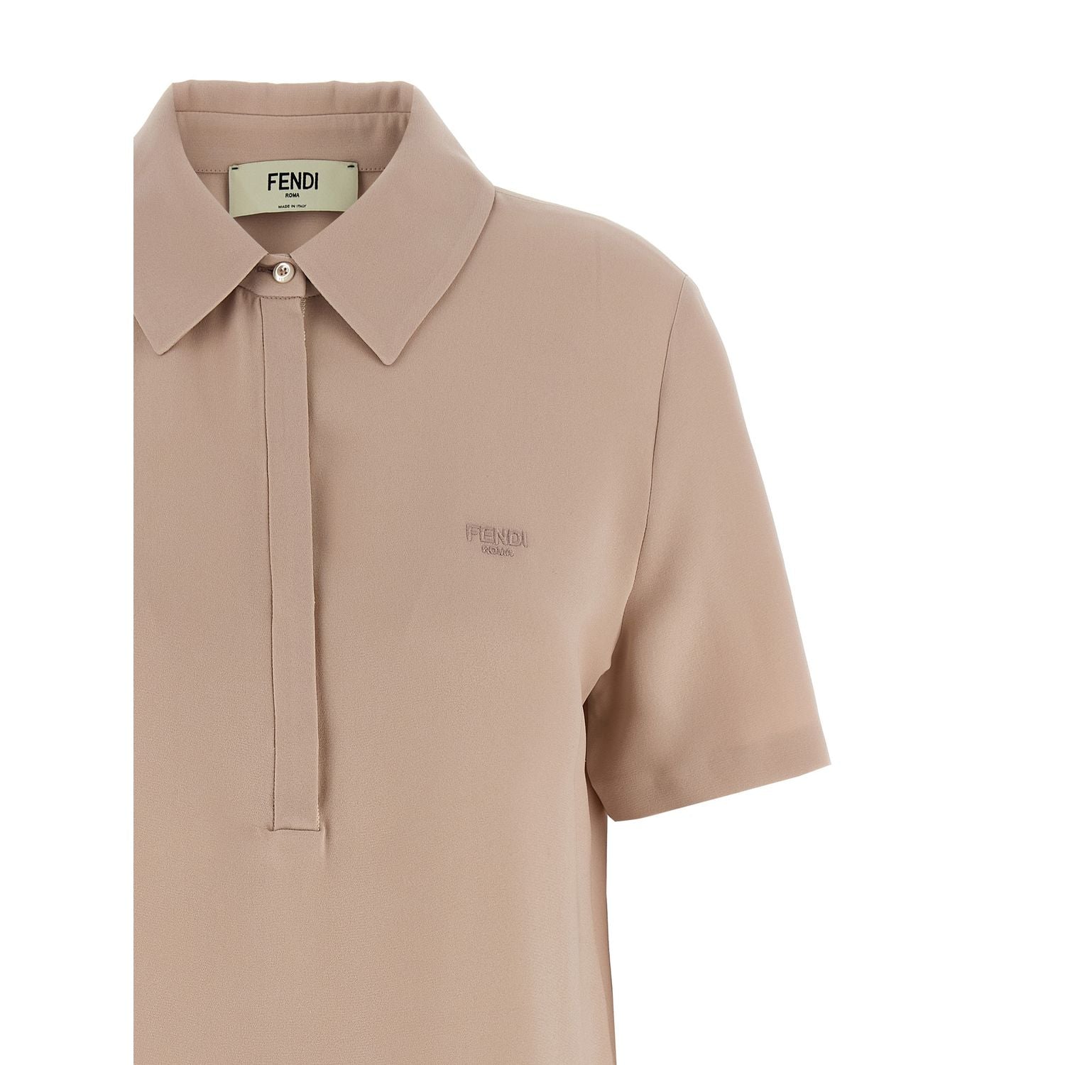 Fendi Multicolor Silk Polo Shirt