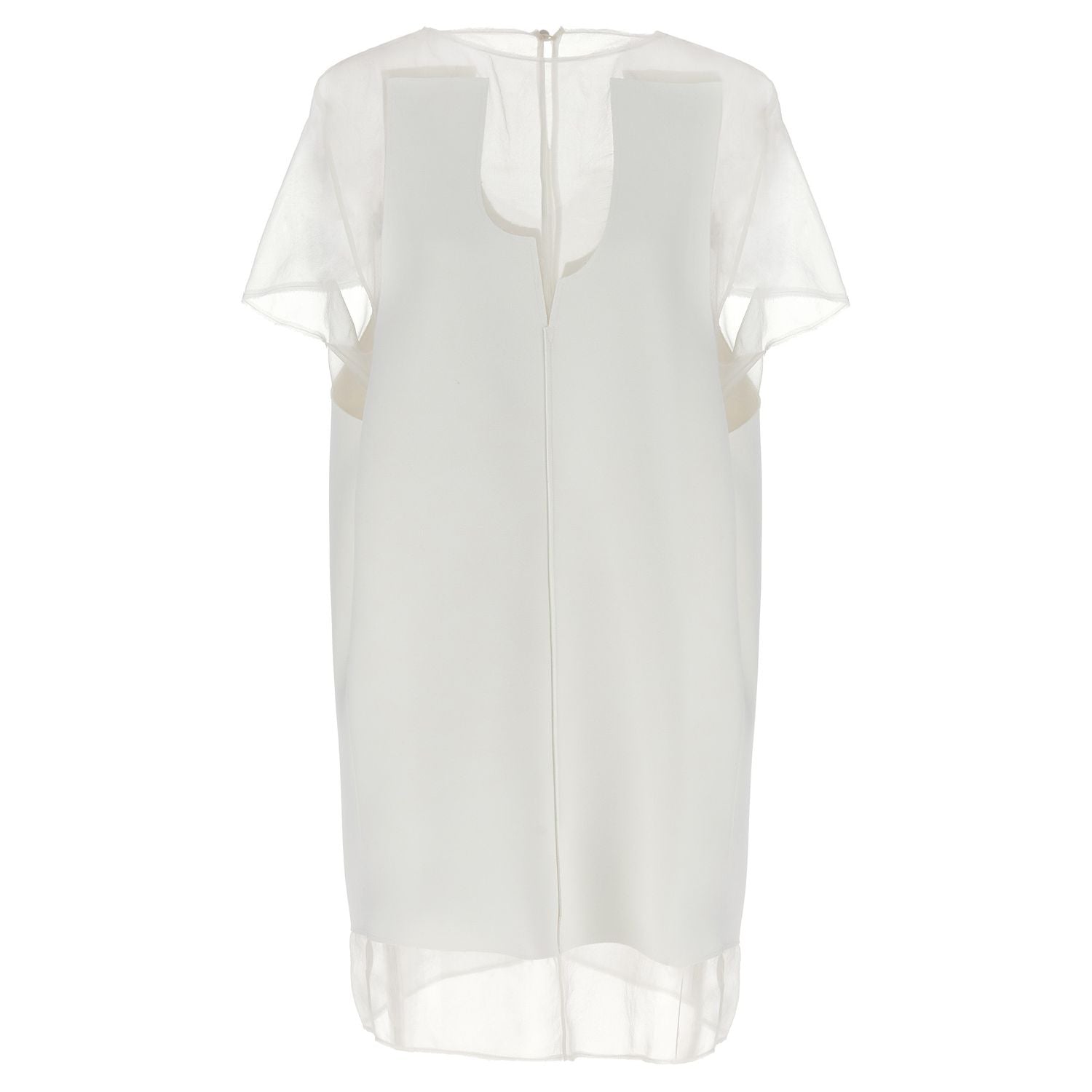 Khaite White Polyester Short Dress