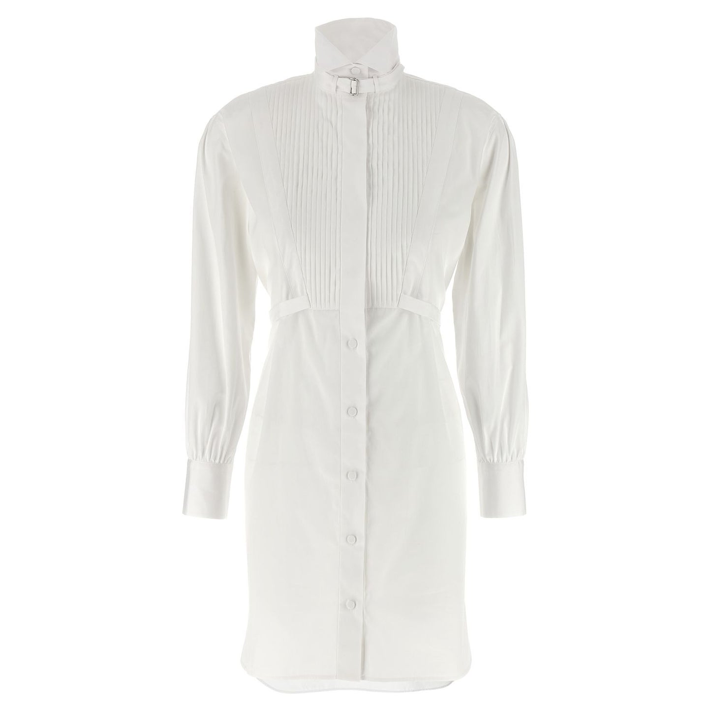 Alexander McQueen White Cotton Midi Dress