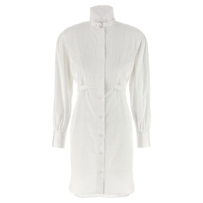 Alexander McQueen White Cotton Midi Dress