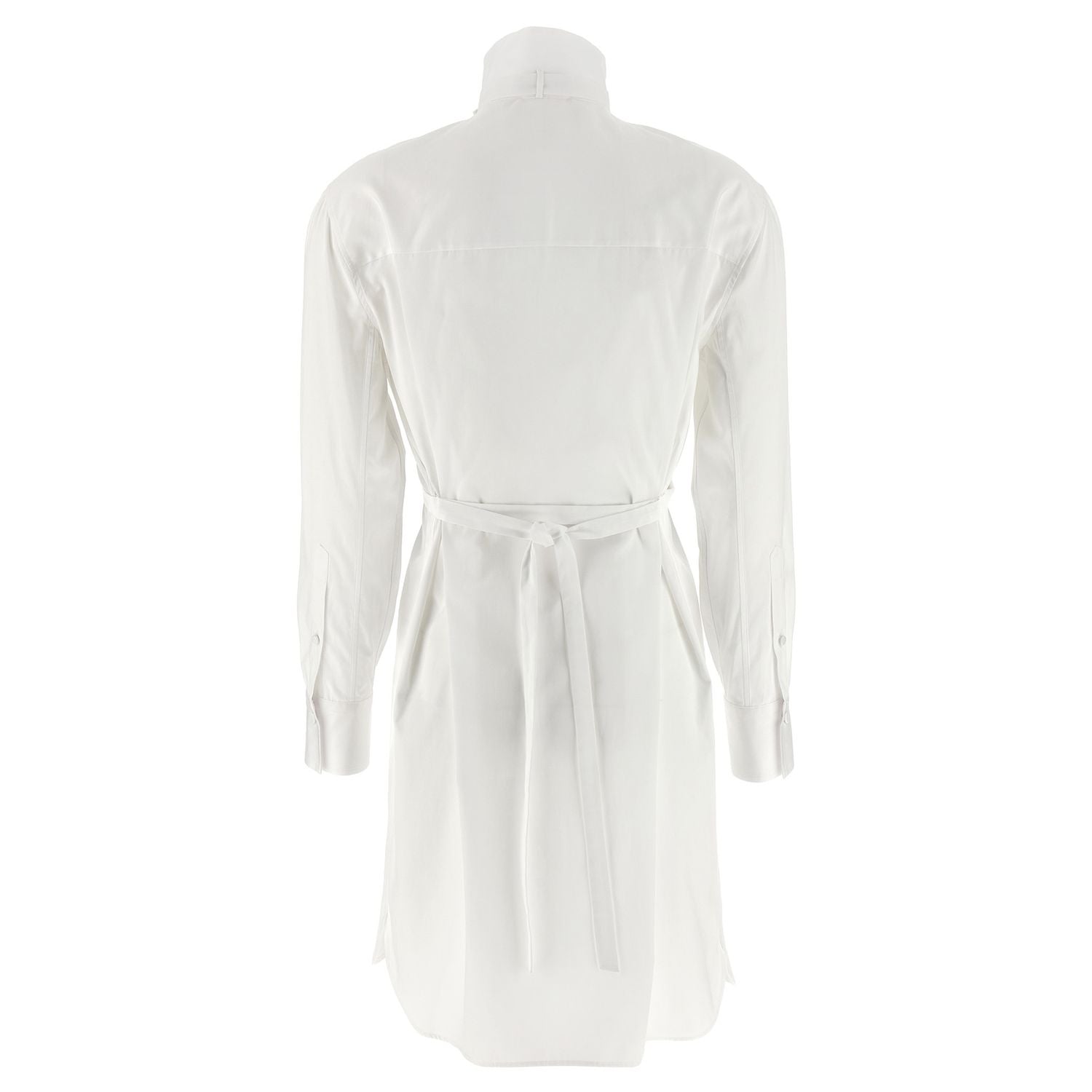 Alexander McQueen White Cotton Midi Dress