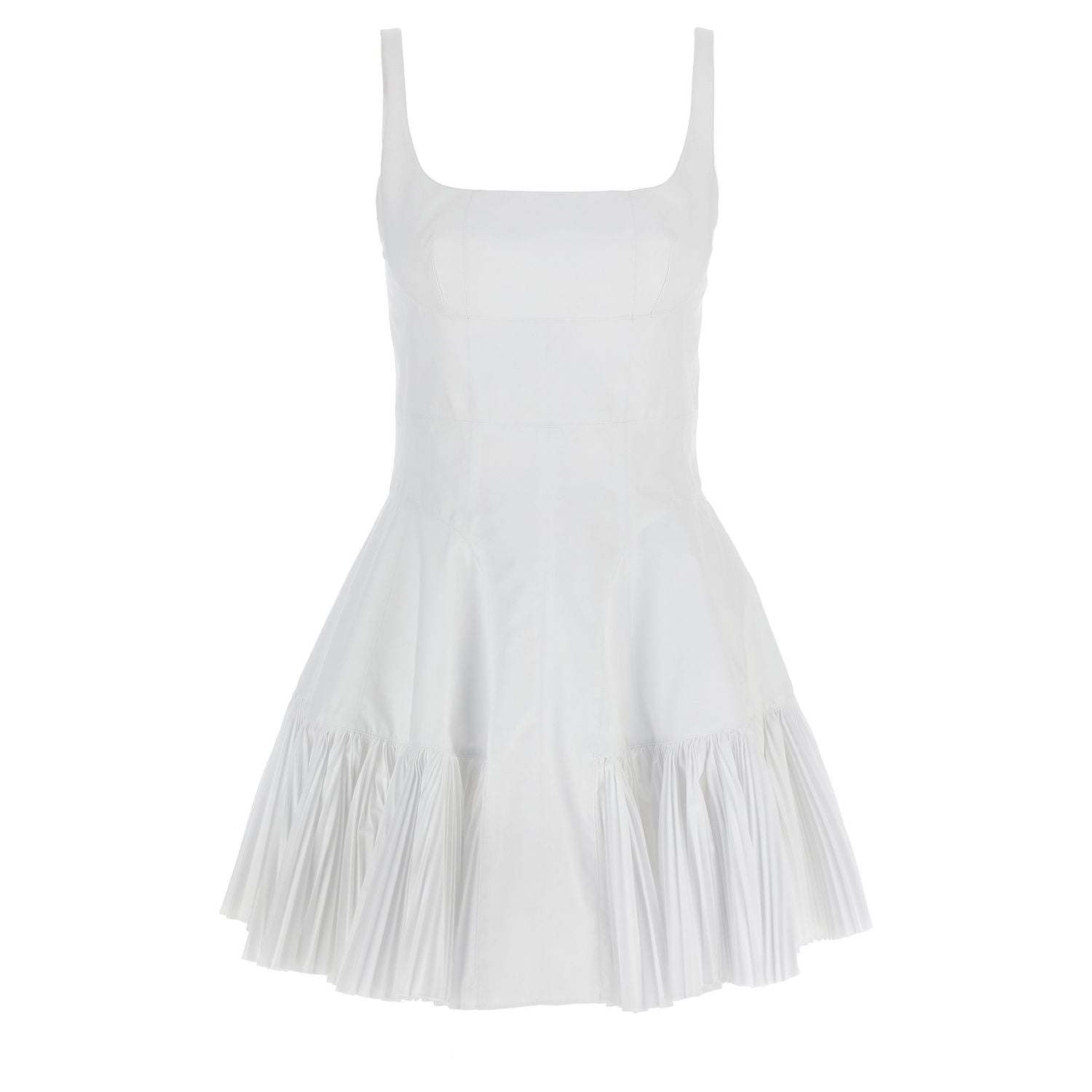 Giovanni Bedin White Polyester Short Dress