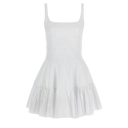 Giovanni Bedin White Polyester Short Dress