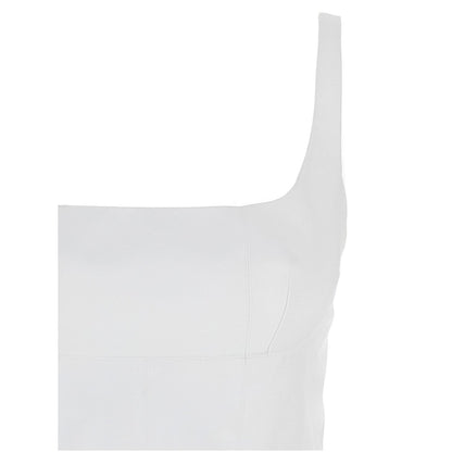 Giovanni Bedin White Polyester Short Dress