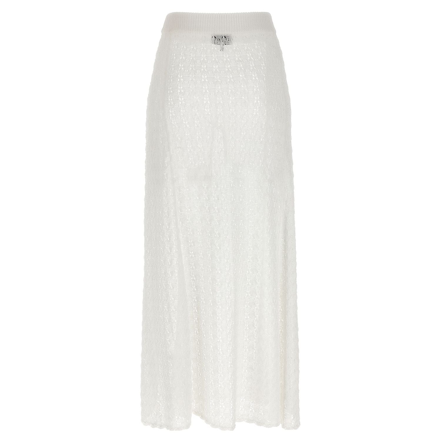 Ganni White Polyamide Mini Skirt