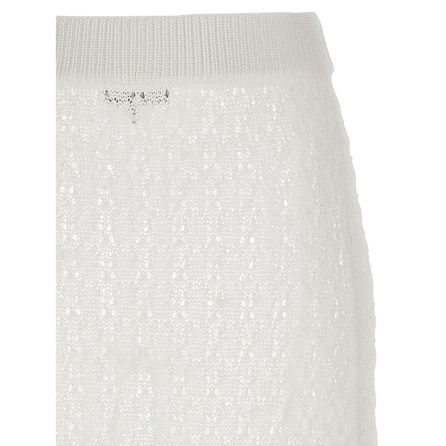 Ganni White Polyamide Mini Skirt