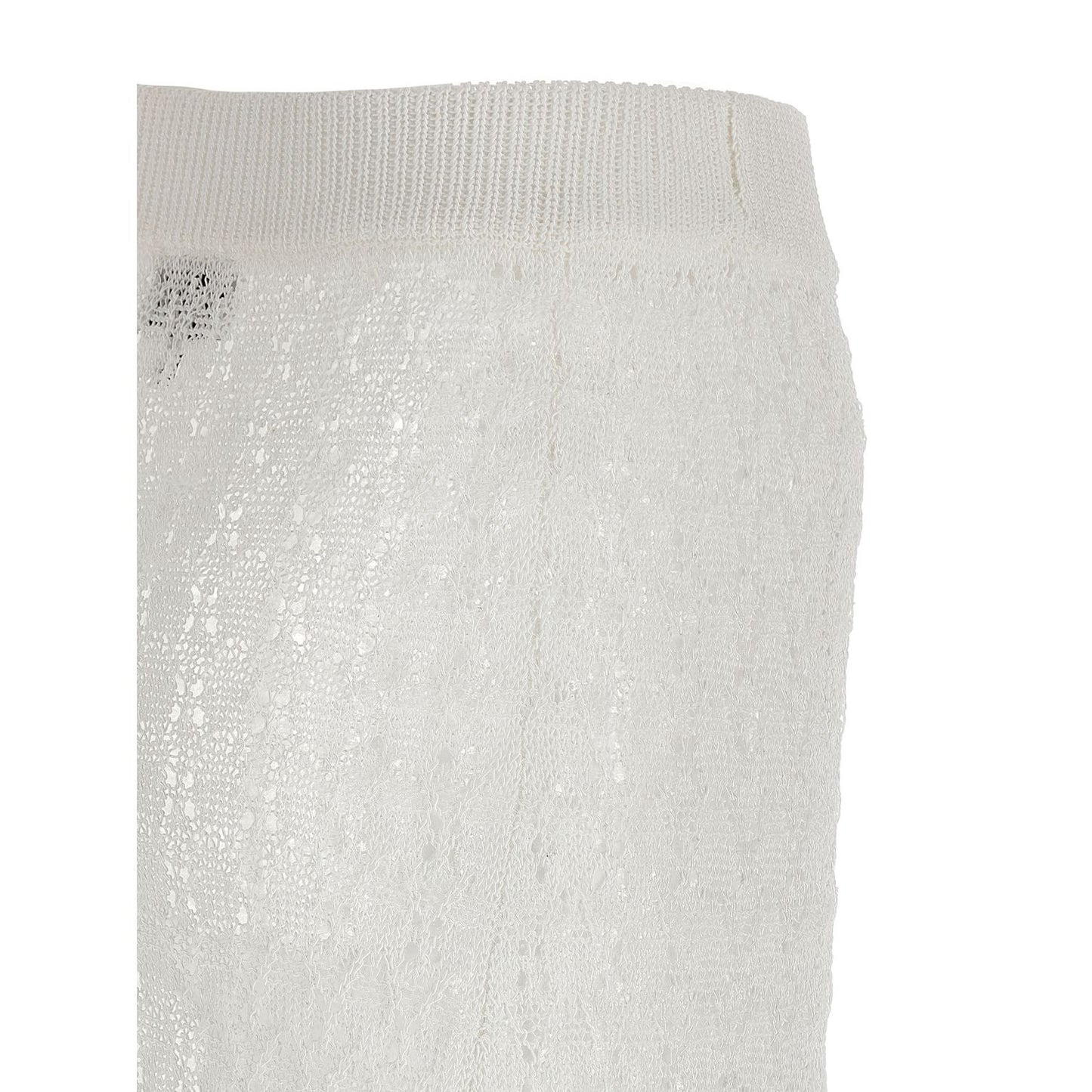 Ganni White Polyamide Mini Skirt