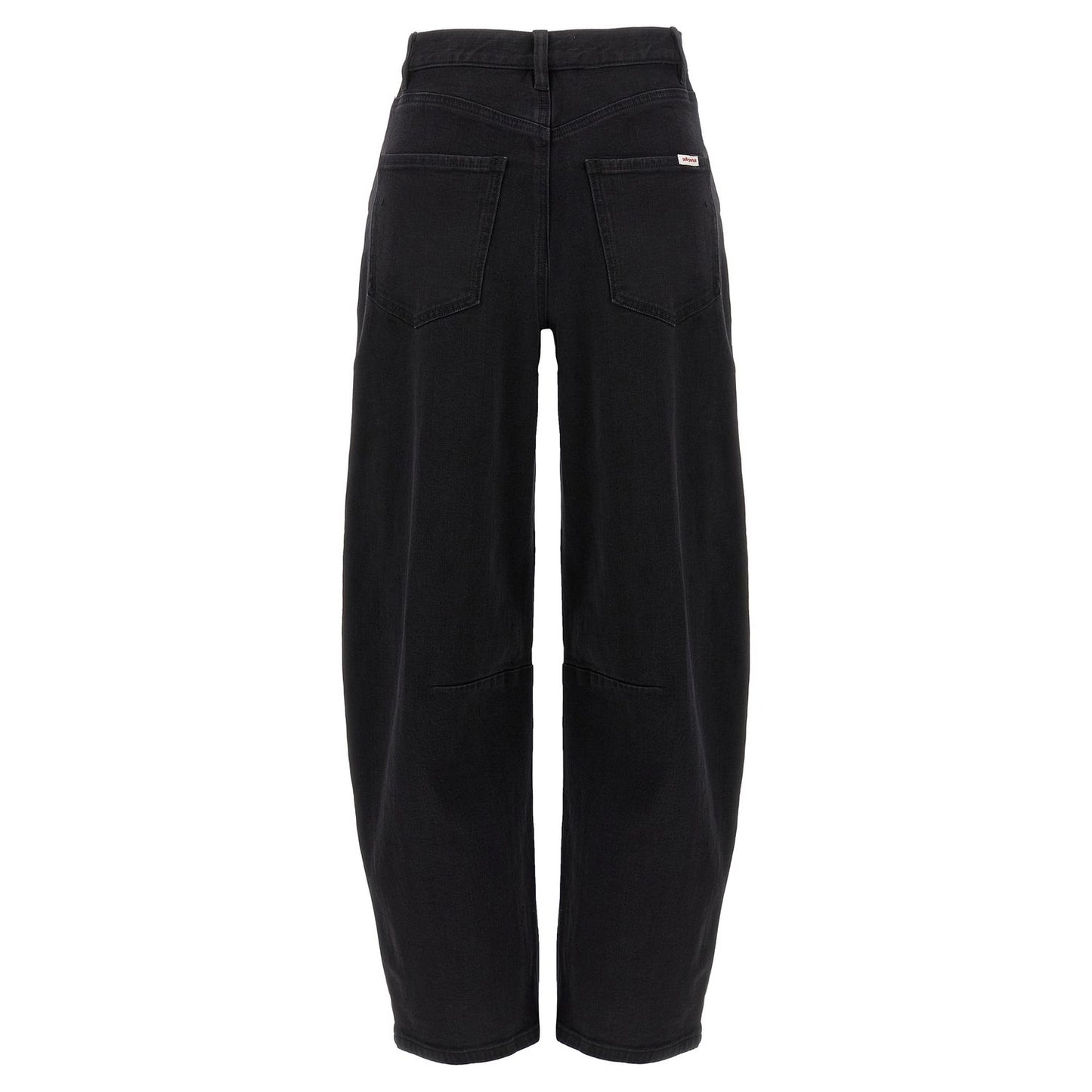 Self-Portrait Black Cotton High-Waisted Jean