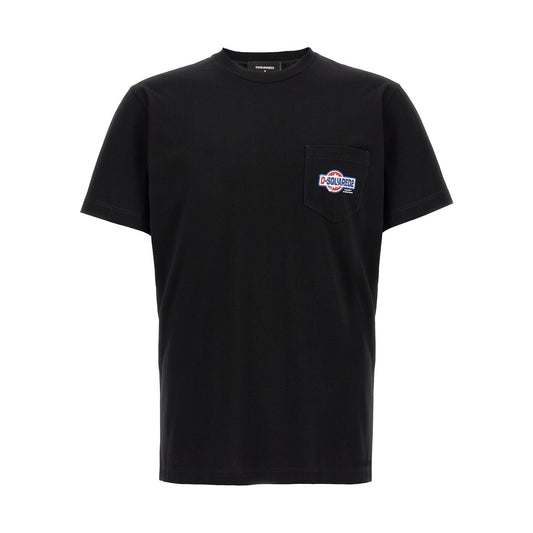Dsquared² Black Cotton T-Shirt
